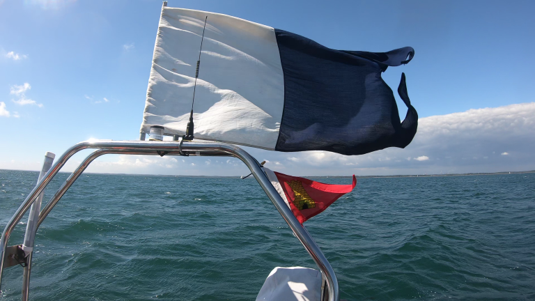 A-Flag and burgee