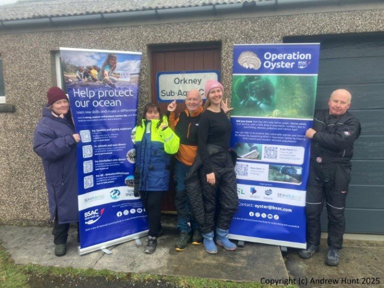 Members of Orkney Sub Aqua Club